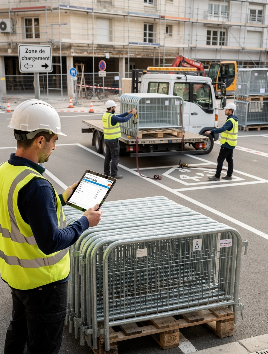 barrière de chantier